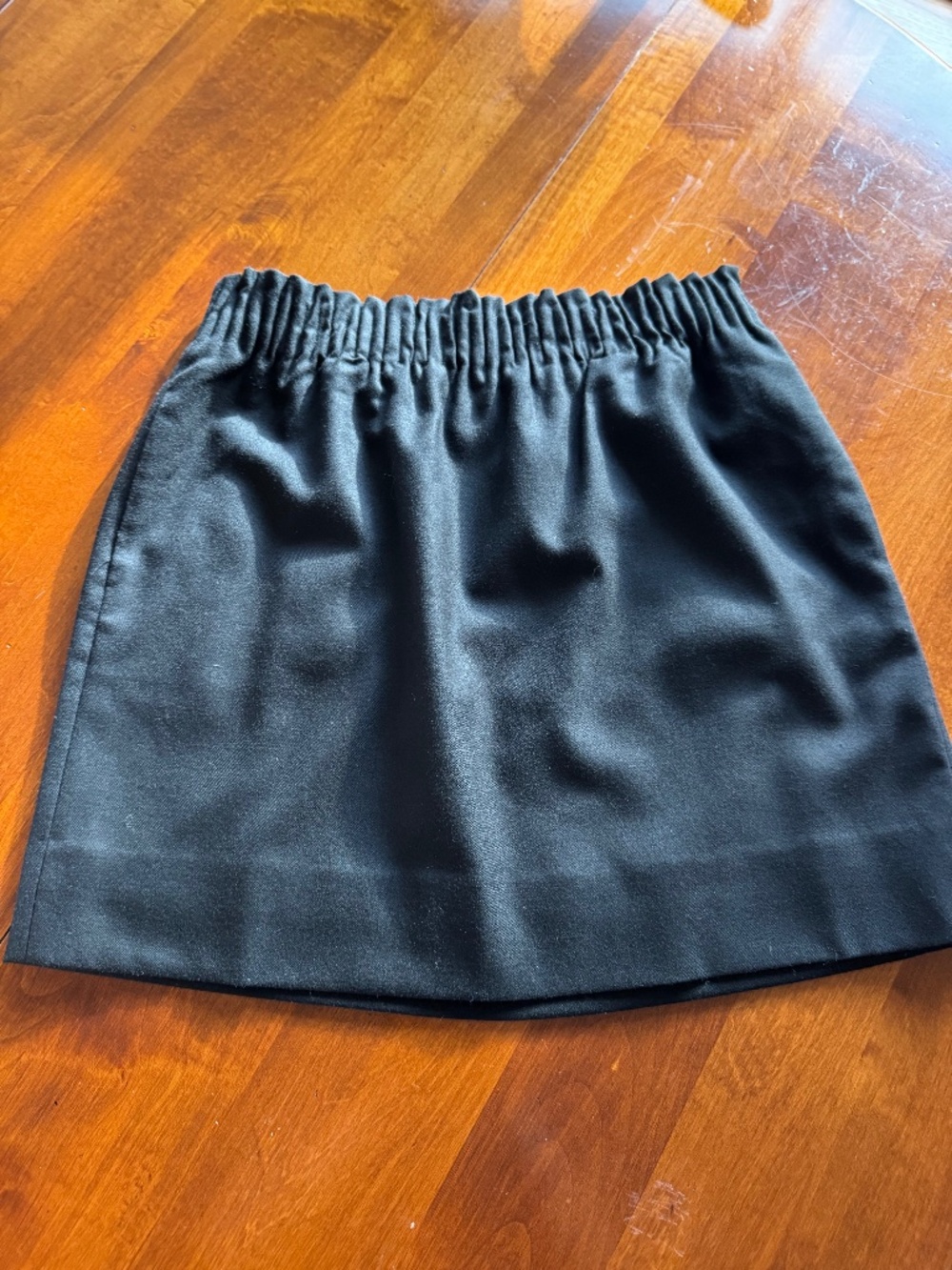 J. Crew Black Wool Blend Skirt NWOT
